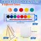 12-Piece Mini Watercolor Painting Kit – 4 x 4 Inch Canvases with Easels, 8 Watercolor Paints, Brush Included, Kids DIY Art Party Favor, School & Birthday Supplies